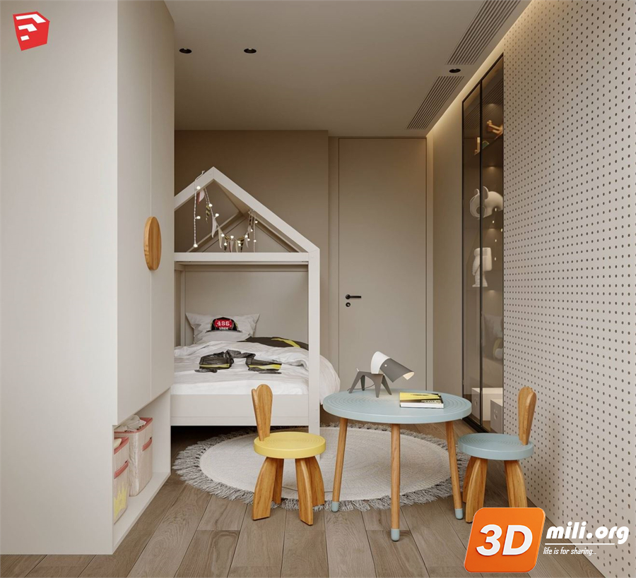 Children Room Scenes Skp FIles 